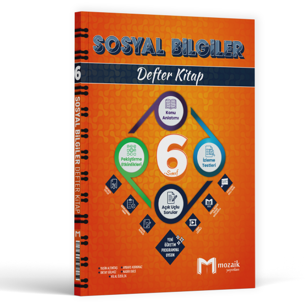 6.SINIF MOZAİK DEFTER SOSYAL BİLİMLER - 2025-26